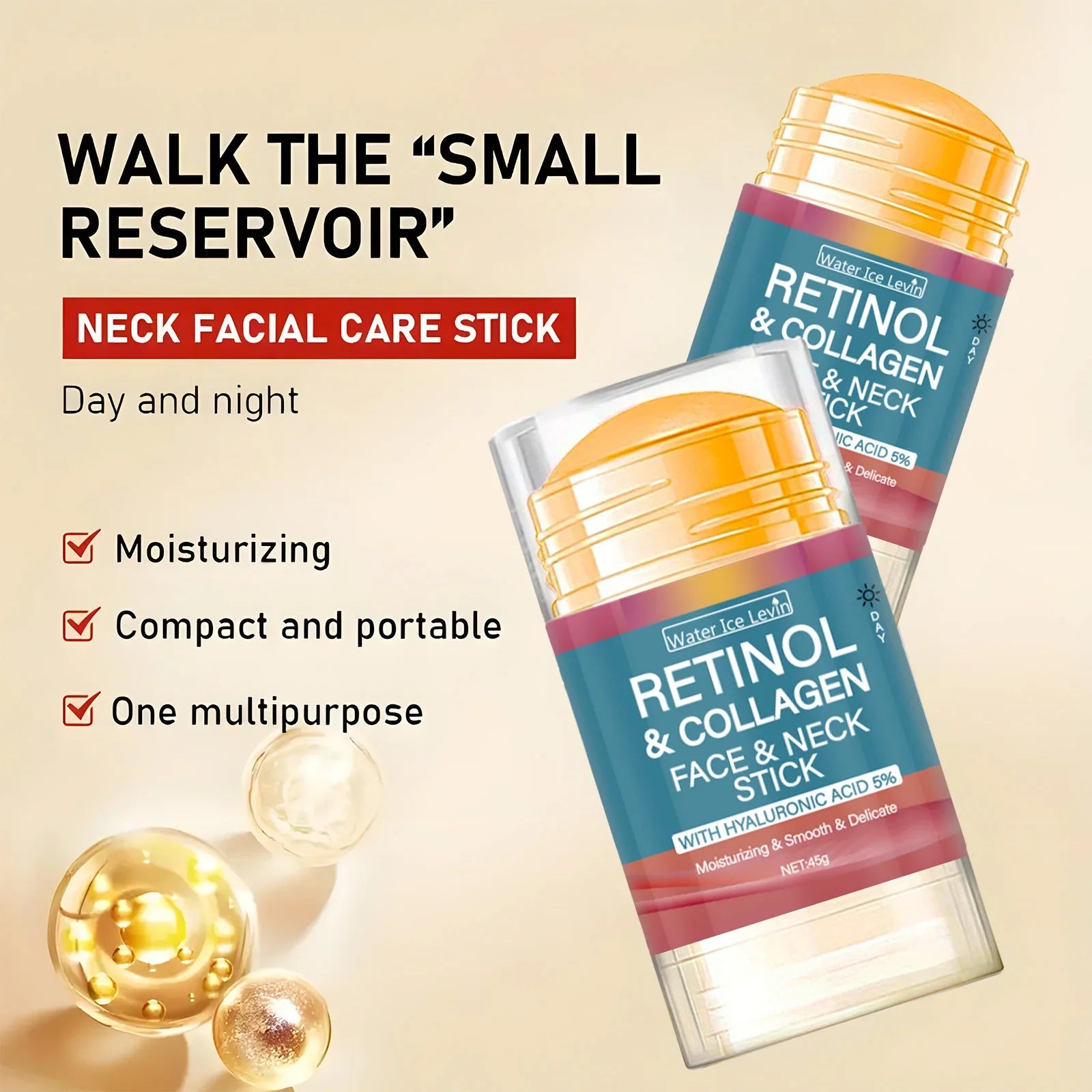Retinol Face and Neck Tightening Bar for Firming Skin