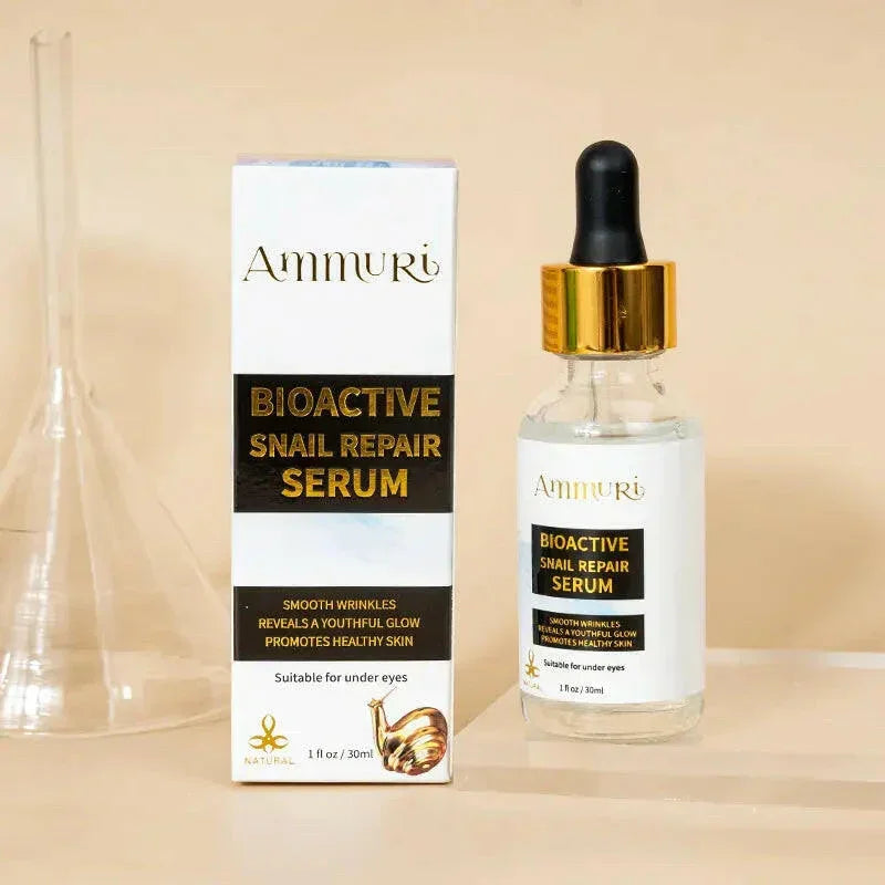 Ammuri Bioactive Snail Repair Serum | Anti-Aging Hydration with 87% Organic Ingredients – 30ml